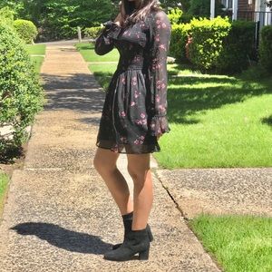 Hollister floral mesh dress